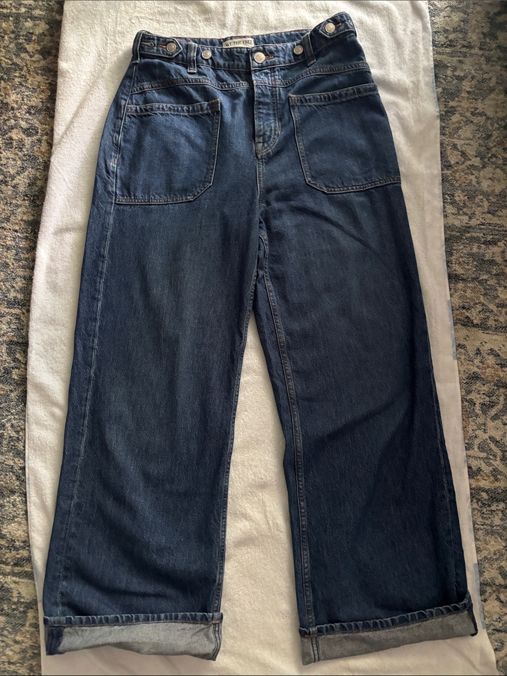 Free People Palmer-Cuffed Jeans